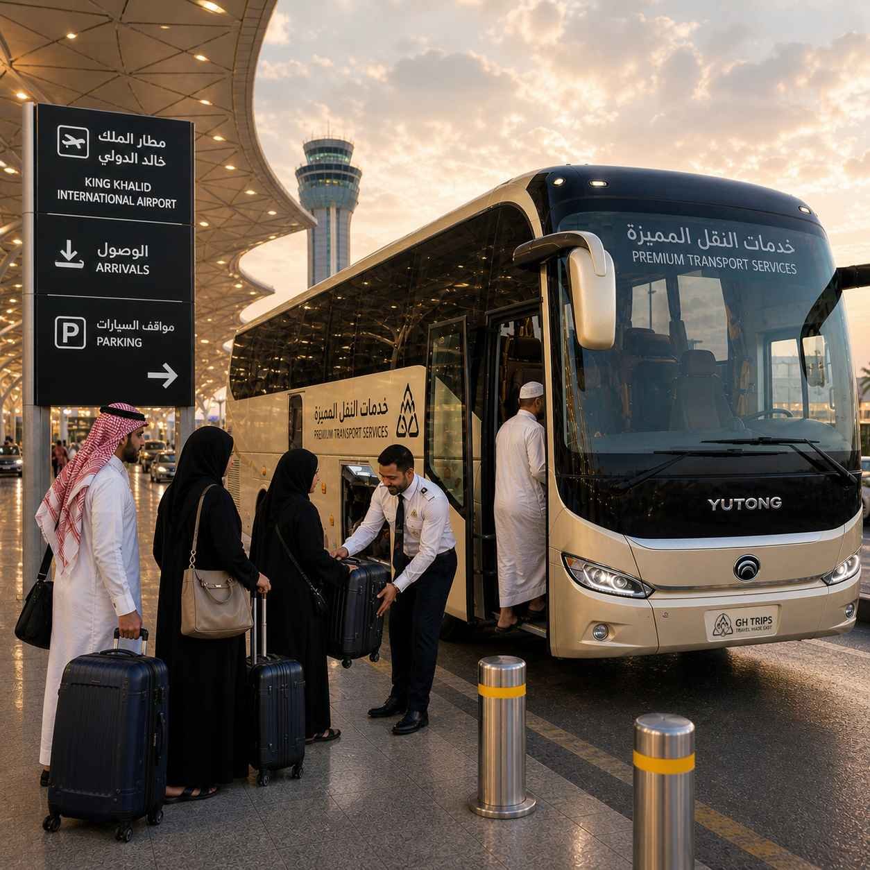 Coach with Driver for Events and Weddings Saudi Arabia
