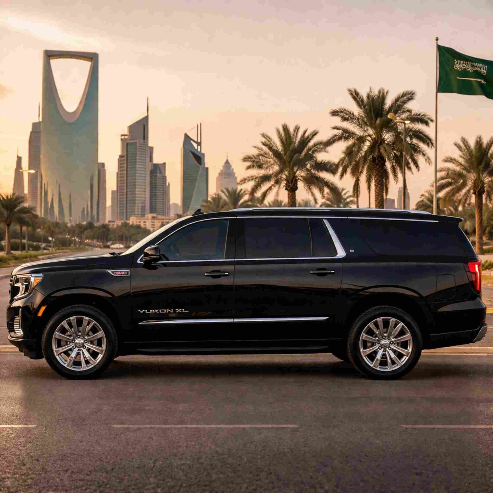 Professional GH Trips KSA chauffeur with luxury SUV