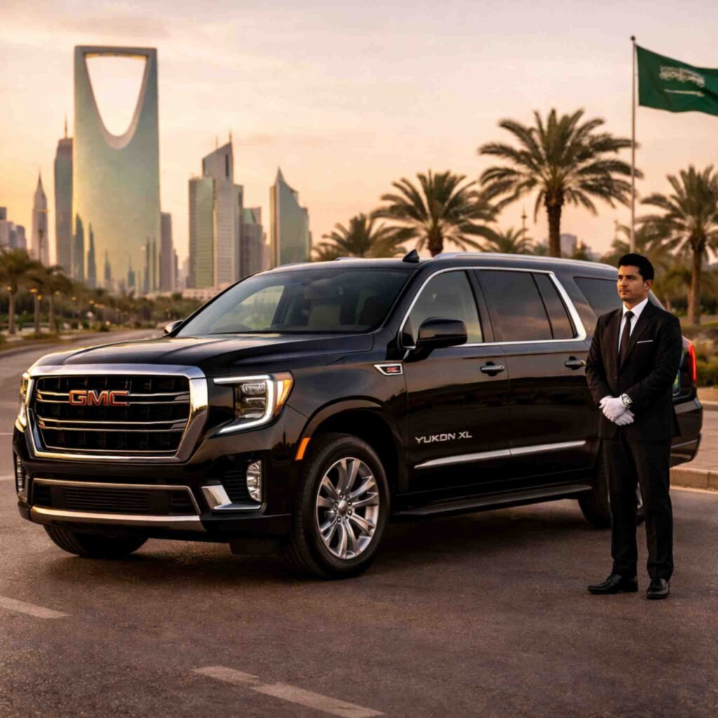 GMC Yukon XL With Driver in Saudi Arabia
