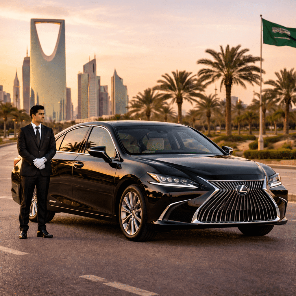 Lexus ES Hybrid With Driver Riyadh