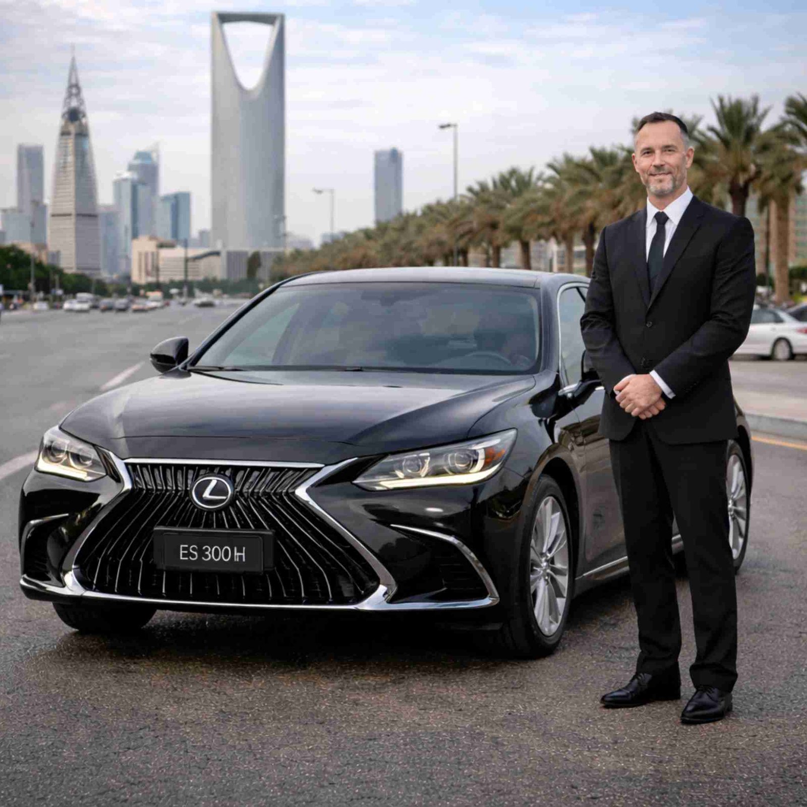 Lexus ES Hybrid With Driver