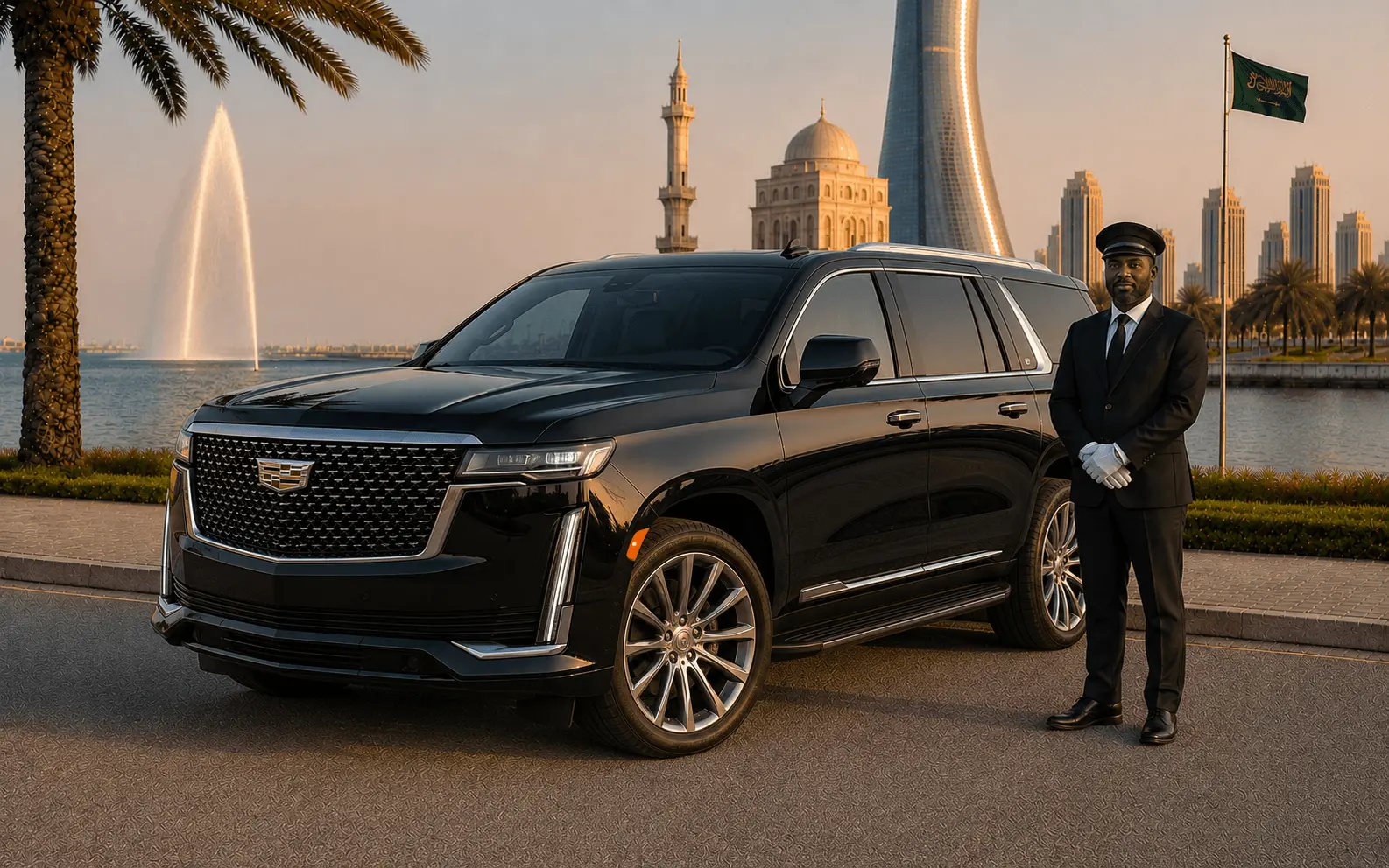 Cadillac Escalade with Driver Saudi Arabia