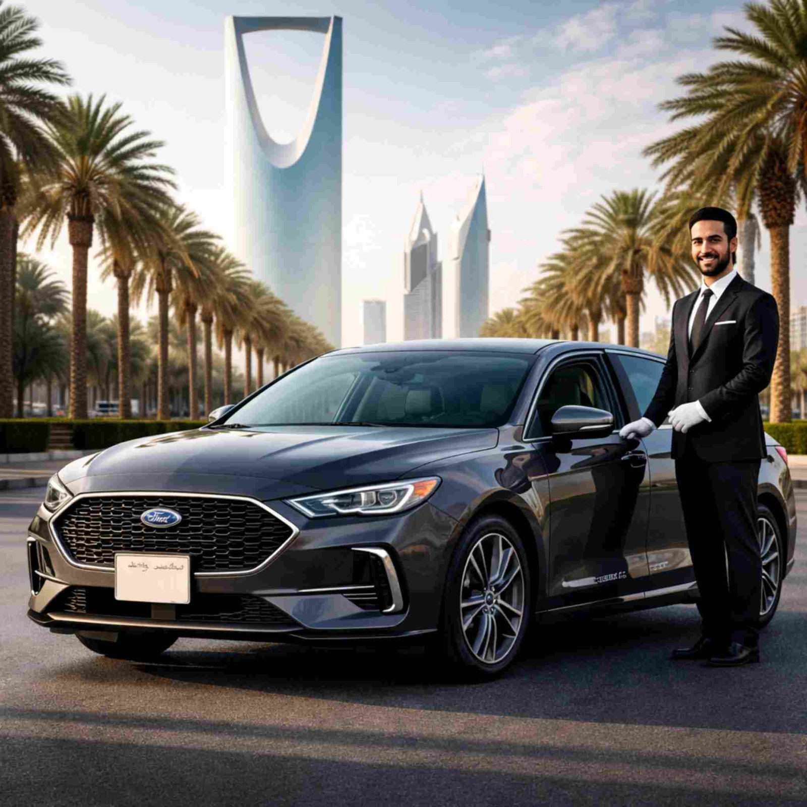 Ford Taurus With Driver in Saudi Arabia
