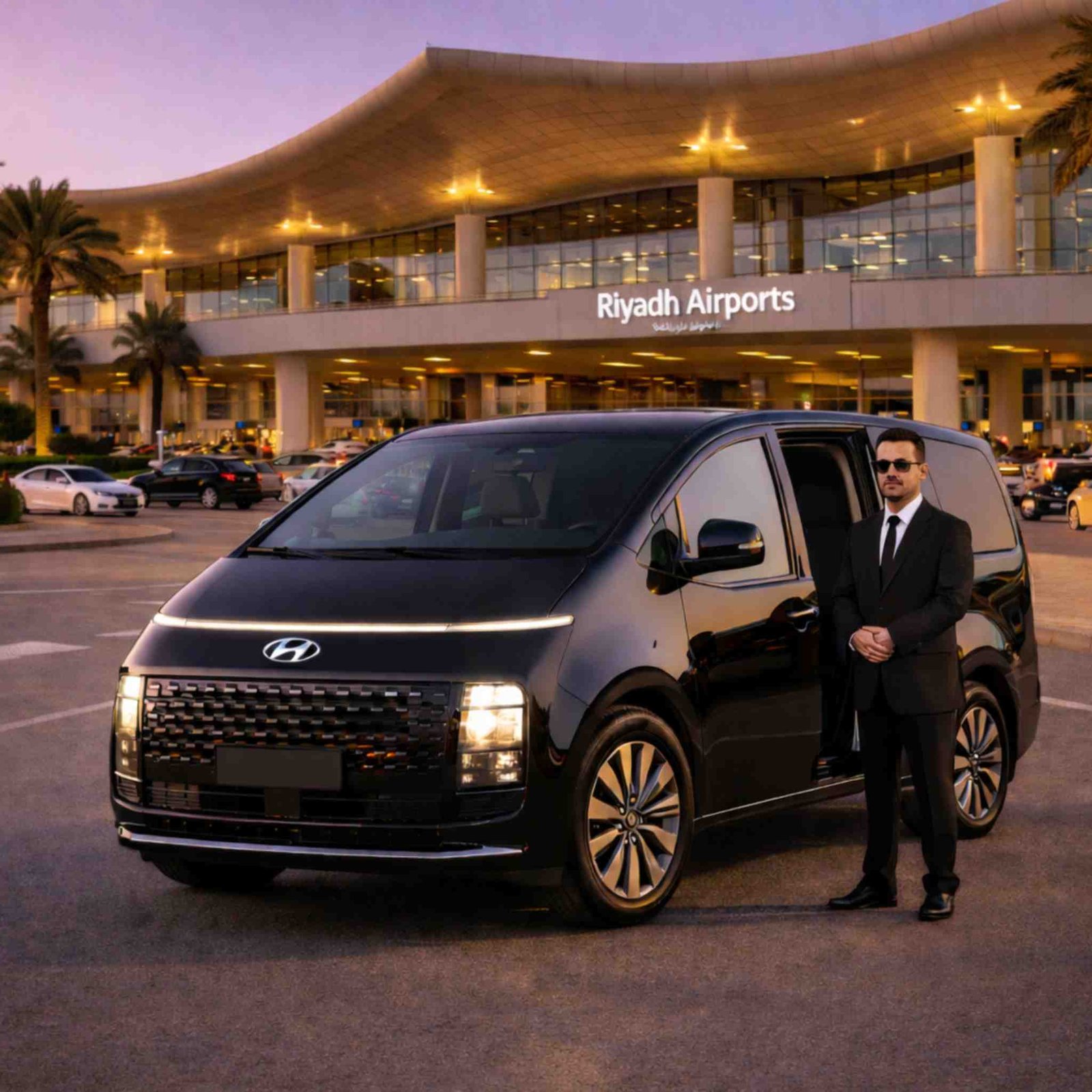 Hyundai Staria with driver