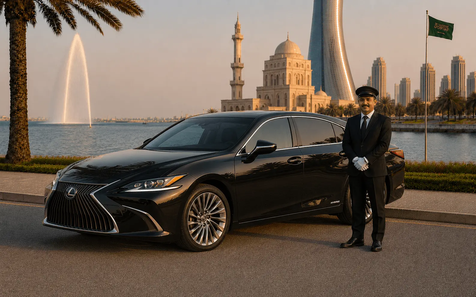 Lexus ES Hybrid Airport Transfer Saudi Arabia
